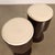Stools in Lacqured Wood and Leatherette, 1970s, Set of 2 For Sale - Image 3 of 9