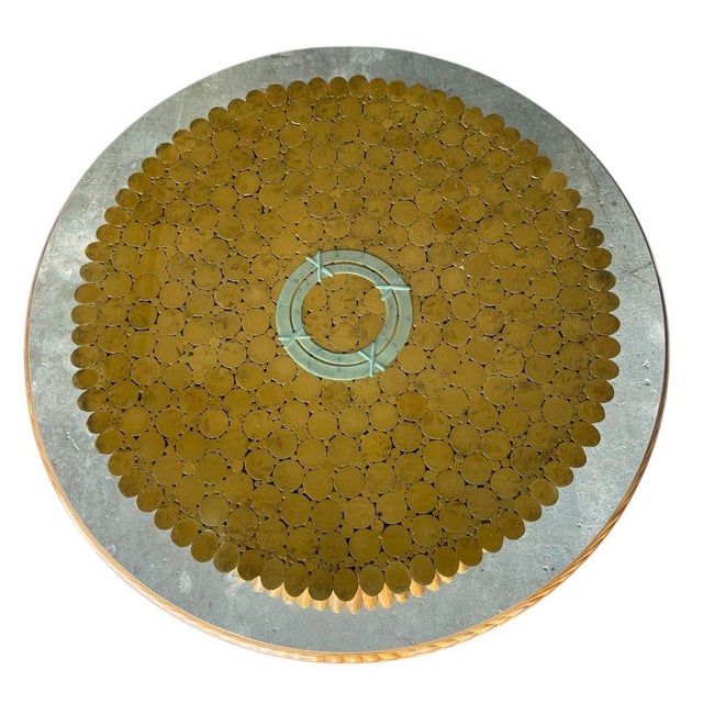 Vintage Gabriella Crespi Style Pencil Reed & Rattan Hourglass Side Table For Sale - Image 4 of 11