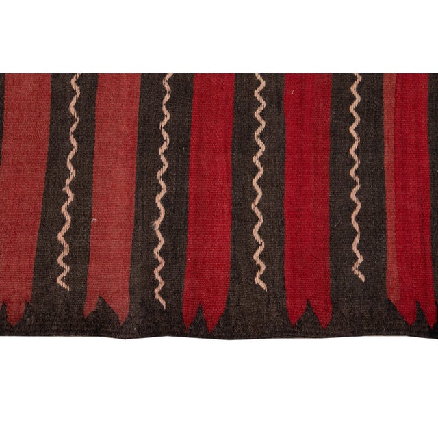 Mid-20th Century Vintage Kilim Runner Rug 4 '5'' X 10' 11''. For Sale - Image 9 of 13
