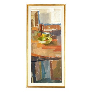 Ingvar Hällgren, Still Life, 1950s, Oil Painting on Canvas, Framed For Sale
