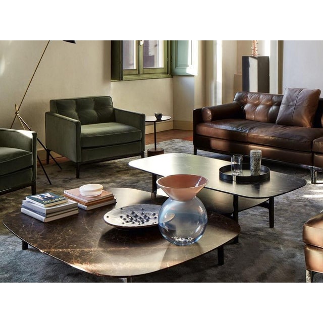 Black Volage Ex-S Coffee Table in Marble and Aluminium Base by Philippe Starck for Cassina For Sale - Image 8 of 18