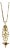 Victorian Antique 19k Yellow Gold Egyptian Pendant Chain Necklace For Sale