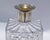 1920s 1920s Style After Bohemian Victorian Cube Hand Brilliant Cut Decanter Silver Plate Neck Faceted Stopper For Sale - Image 5 of 15