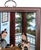 Antique Chinese Qing Dynasty Reverse Glass Painting Scholars Garden Scene For Sale - Image 4 of 12