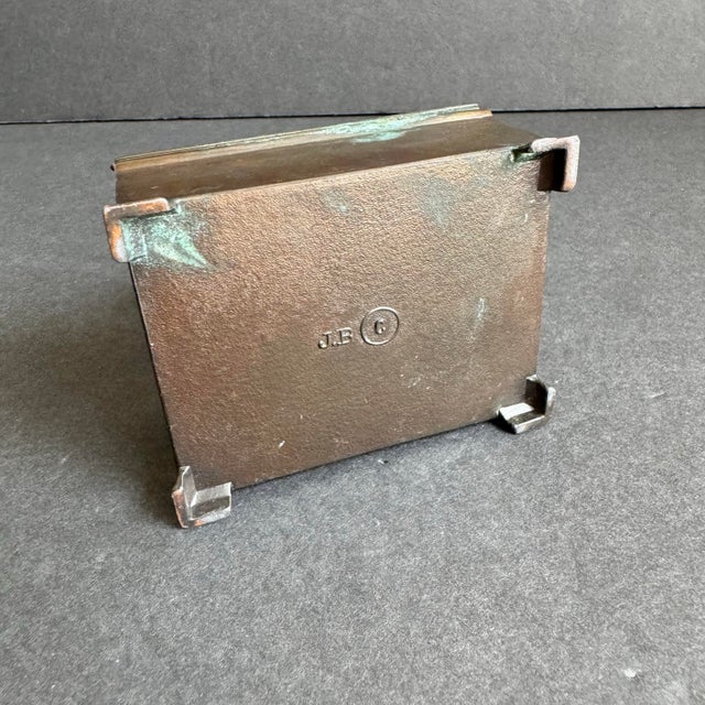 Art Deco 1940s Horse Statue Trophy Lidded Box Equestrian Ora Horse Racing Vintage Brass For Sale - Image 3 of 12