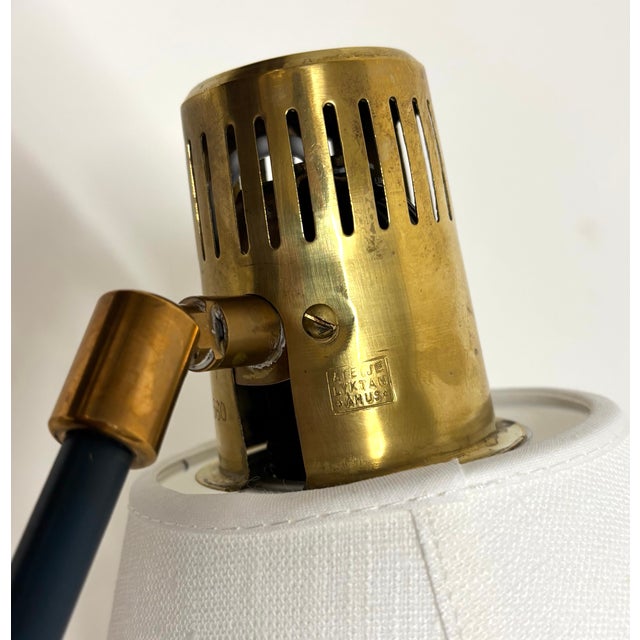 Gold Vintage Floor Lamp by Hans Bergström for Atelje Lyktan, 1950s For Sale - Image 8 of 15