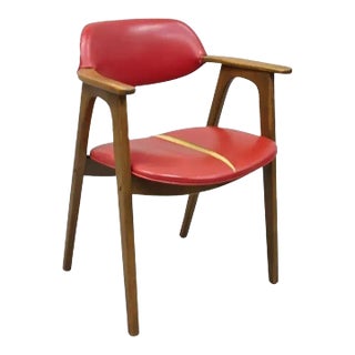 Mid 20th Century Vintage Mid Century Modern Floating Form Desk Arm Chair by Farquharson Gifford For Sale