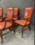 Postmodern Late 90’s Mahogany Frame Arm Dining Chairs, S/6 For Sale - Image 3 of 7