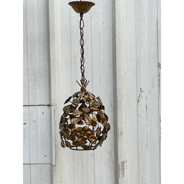 Brass Chandelier, 1950s For Sale - Image 14 of 15