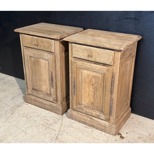 Vintage Oak Bedside Cupboards, 1950, Set of 2 For Sale - Image 9 of 13