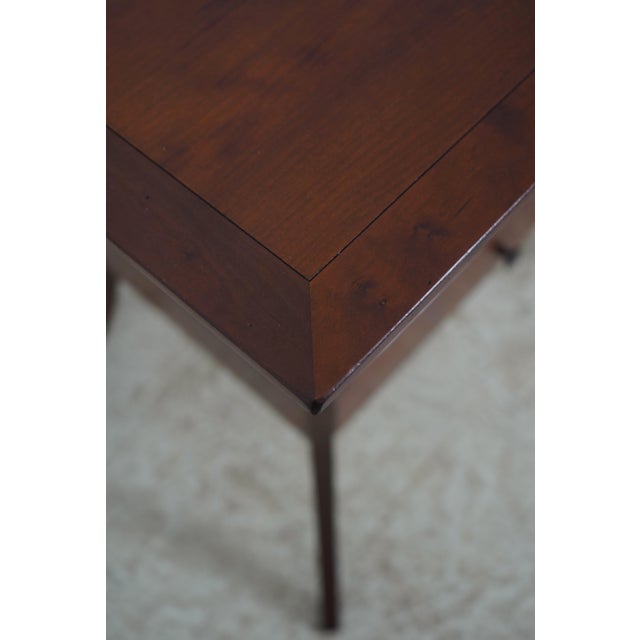 1980s Pair Grange French Splay Legs Cherry Nightstand Tables For Sale - Image 16 of 18