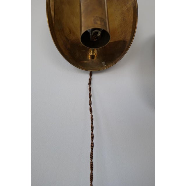 Mid-Century Modern Brass Wall Sconces, Sweden, 1960s, Set of 2 For Sale - Image 16 of 17