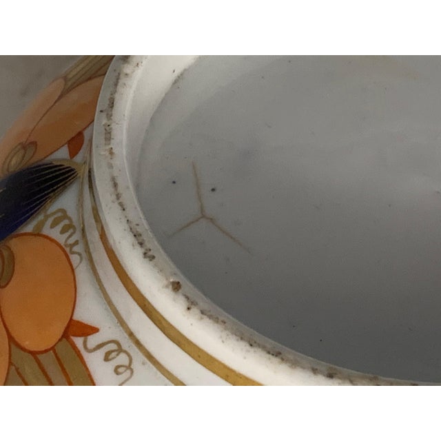 Ceramic Early Derby Imari Bowl: Cobalt, Orange & Gold Gilt, c. 1806-1825 For Sale - Image 7 of 9
