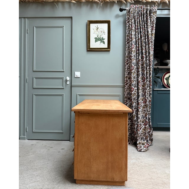 1950s Oak Half-Ministerial Desk, 1950s For Sale - Image 5 of 13