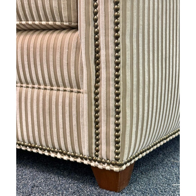 Vanguard Furniture American Bungalow Collection Upholstered Chair With Ottoman For Sale In New York - Image 6 of 10