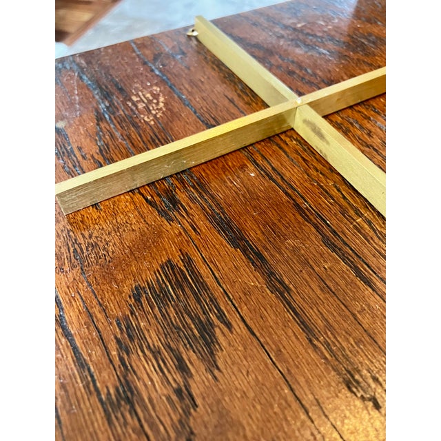 Mid-Century Minimalist Solid Brass Wall Cross For Sale - Image 11 of 13