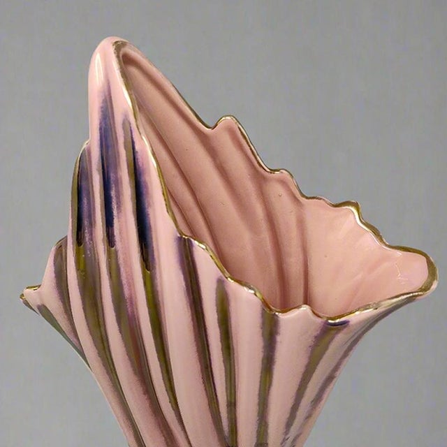 Pink and Gold Vase by Sicas, Italy, 1960s For Sale - Image 5 of 10