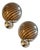 Beige and Brown Rods Murano Glass Wall Sconces by Simoeng, Set of 2 For Sale