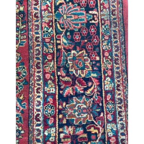 1960s Persian Square Sarouk Rug, 102" X 11' For Sale - Image 4 of 7