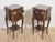 Metal Louis XV Style Bedside Tables with Marble Top, 1890s, Set of 2 For Sale - Image 7 of 11
