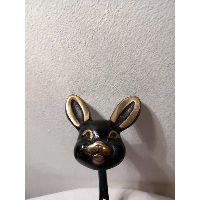 Austrian Bronze Coat Hooks by Walter Bosse, 1960s For Sale - Image 4 of 7