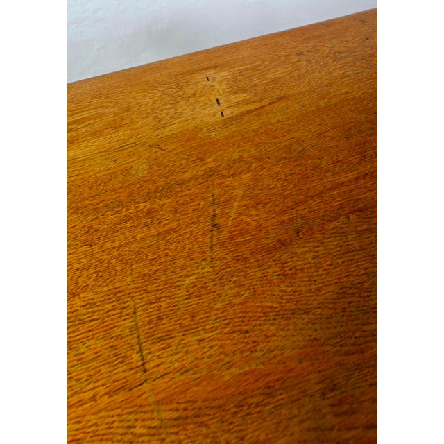 Vintage Military Desk in Oak, 1930s For Sale - Image 14 of 16