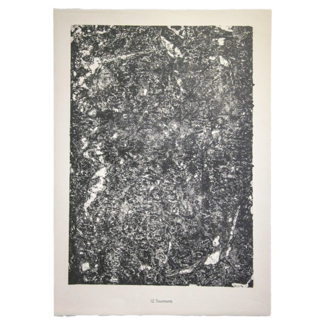 Jean Dubuffet - Torment - Original Lithograph - 1959 For Sale