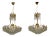 Gilt and Crystal Chandeliers from Sciolari, 1970s, Set of 2 For Sale