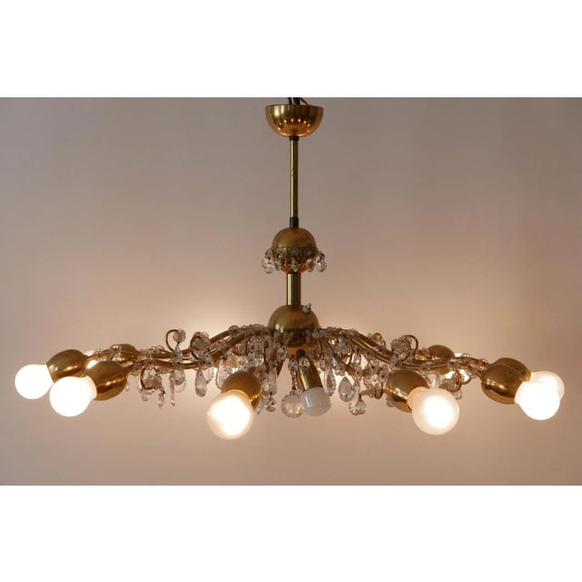 10-Light Sputnik Chandelier from Lobmeyr, 1950s For Sale - Image 15 of 18