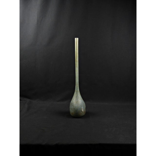 Large Art Deco Multi-Layered Glass Vase with Green Marble Effect by André Delatte for Delatte Nancy, 1920s For Sale - Image 14 of 14