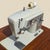 Brown 1966 Singer Slant-O-Matic 600 Sewing Machine in Mid-Century Wood Cabinet For Sale - Image 8 of 18