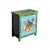 Asian Tibetan Style Lime Green Blue Two Tigers End Table Nightstand For Sale - Image 3 of 12