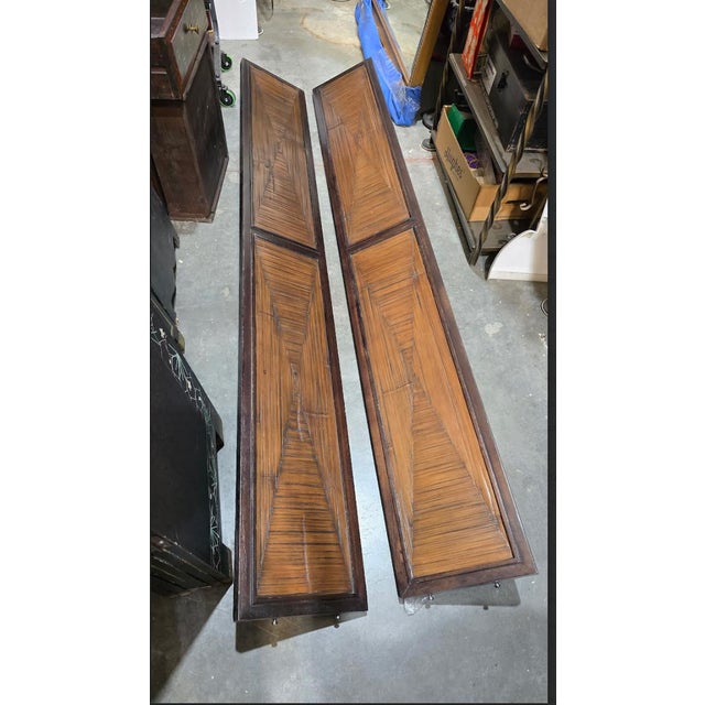 McGuire Faubourg Collection King Size Bedframe Headboard & Footboard W Side Rails For Sale - Image 12 of 12