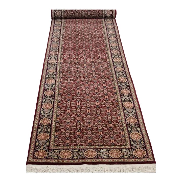 1990s Handwoven Persian Style Runner Rug 3x12 | Chairish