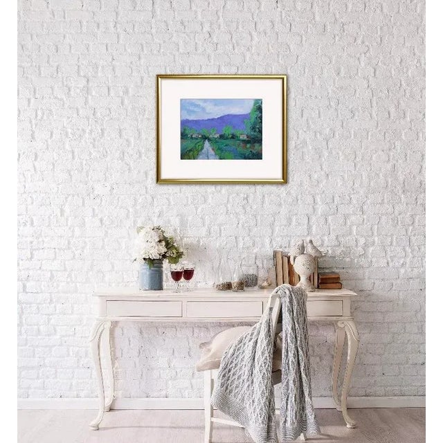 Quiet Places & Journeys — Green Valley Original oil painting by L. Haas, 12 x 16 in unframed canvas panel, signed. An...