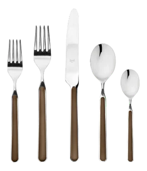Mepra Fantasia 5-Piece Flatware Set, Tobacco