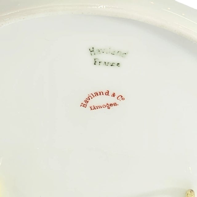 Haviland & Co Limoges France Bone China Salad Plate With 24k Gold Rim — c.1905–1930 For Sale - Image 12 of 13