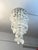 White Murano Glass 3-Light Waterfall Chandelier in the style of Verner Panton, 1970s For Sale - Image 8 of 8