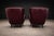 Mid-Century Modern Pair of Brazilian Modernist Armchairs in Hardwood, Burgundy Leather & Bouclé by Carlo Hauner, 1950s – Lot 466 For Sale - Image 3 of 15