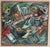 Original swedish oil on canvas – “composition” by b. Fredriksson – vintage & framed – 78 × 72 cm (30.7" × 28.3") an...
