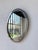 Oval Silver-Plated Metal Mirror, 1950s For Sale - Image 6 of 18