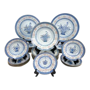 Vintage Chinese Export-Style Porcelain Grouping- 26 Pieces