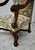 1950s 1950s Renaissance Revival Armchair High Back Carved Floral Tapestry For Sale - Image 5 of 13