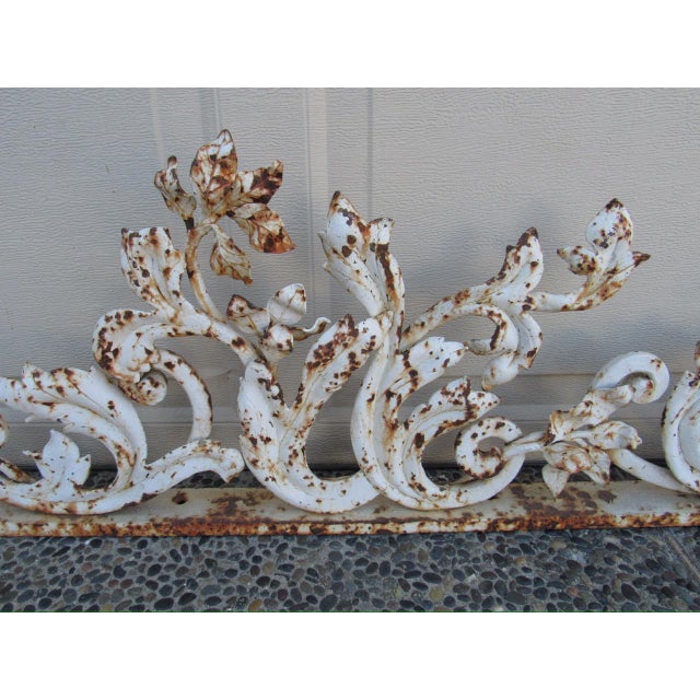 Pair of Crusty French Wrought Iron Fragments For Sale - Image 9 of 11