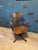 Brown Antique Oak Office Chair, 1890s For Sale - Image 8 of 8