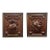 Pair of Framed Carved Oak Door Panels, Circa 1880. For Sale