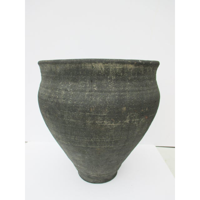 Rustic Cabonized Terra Cotta Egyptian Pottery For Sale - Image 3 of 7