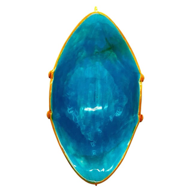 A George Jones Majolica Cobalt Centerpiece Bowl With Doves, English, Ca. 1870 For Sale - Image 11 of 12