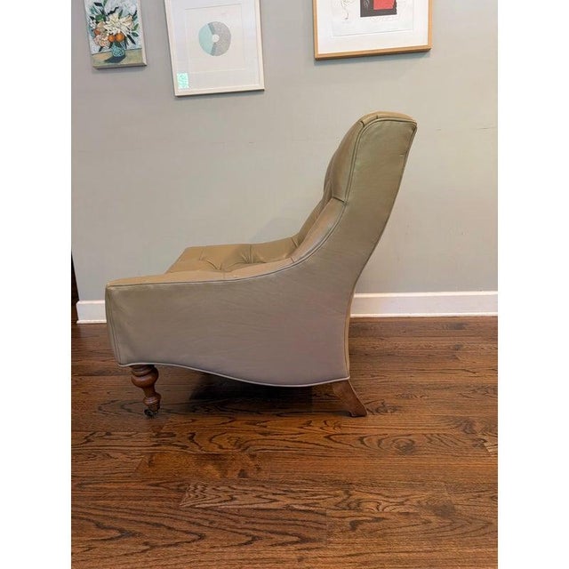 Luxury Highland House Tufted Chair and Ottoman by Barclay Butera For Sale - Image 10 of 18