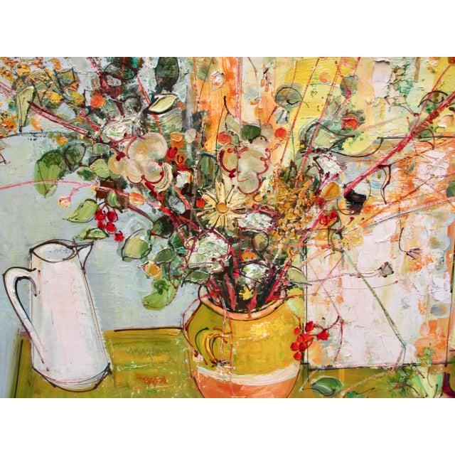 1950s Andre Vignoles French 50s Modernist Painting For Sale - Image 5 of 12